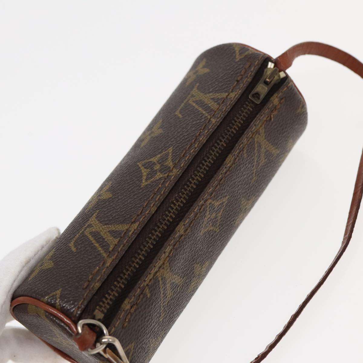 Louis Vuitton Papillon Canvas Clutch Bag