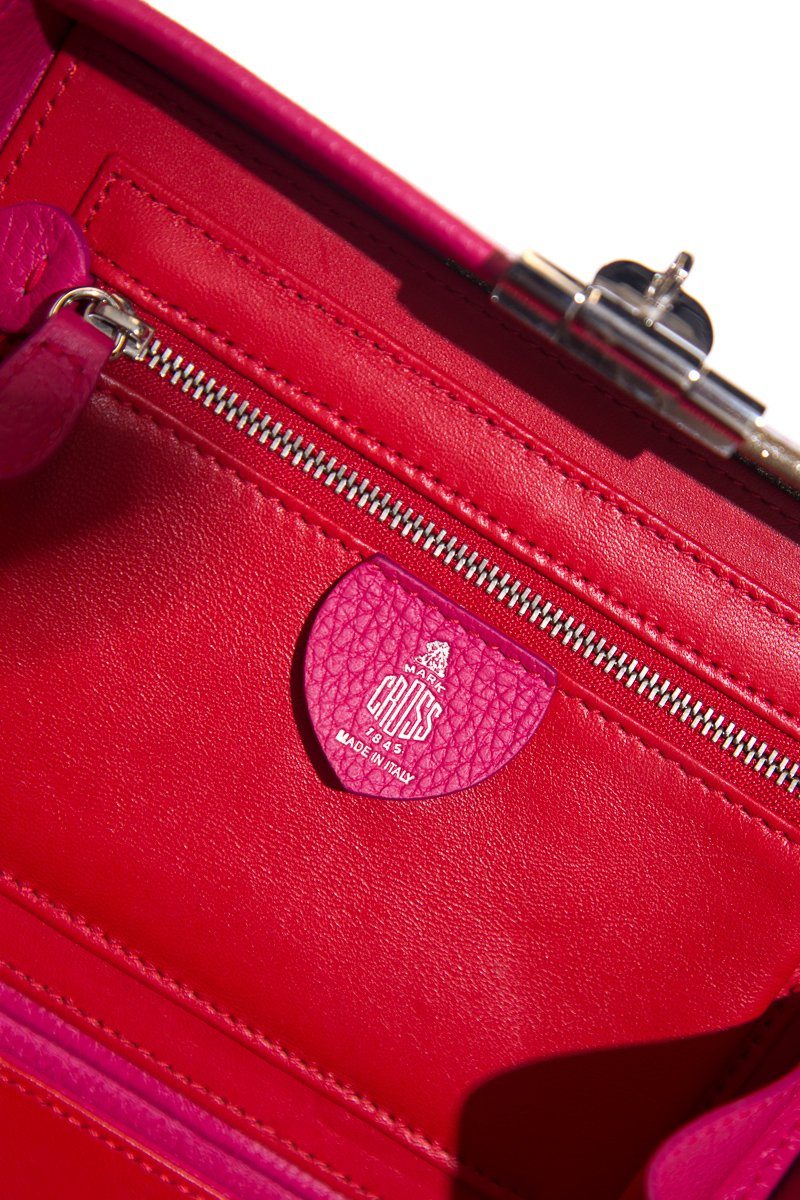Mark Cross Pink BoxHandle Bag