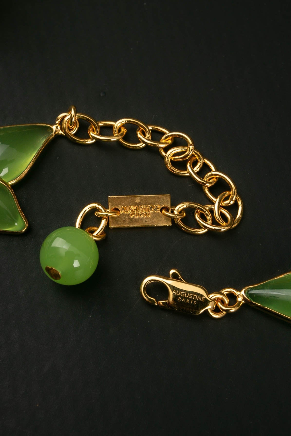 Collier en pâte de verre Augustine