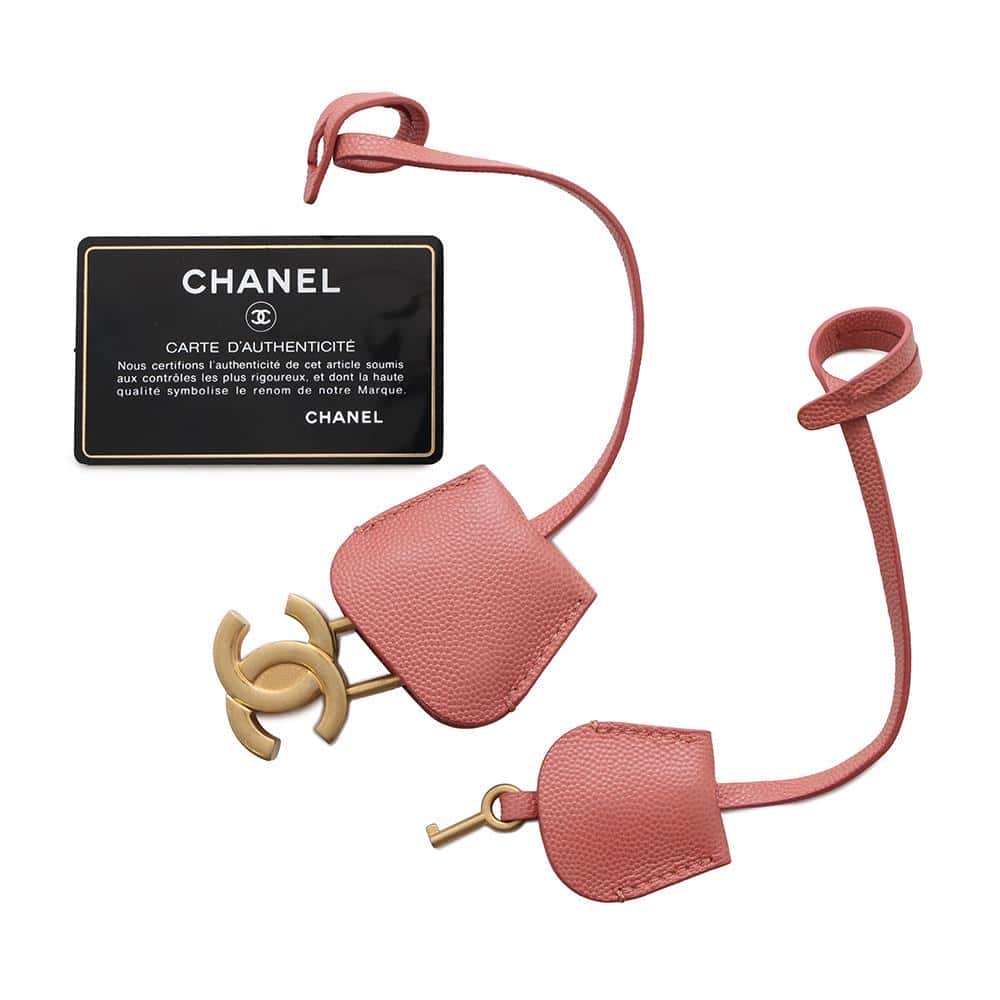 CHANEL CCFiligree ChainShoulder PinkAS0988 Caviar Leather
