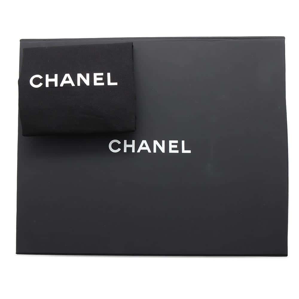 CHANEL Top Handle Box Bag Black/WhiteAS4471 Tweed Leather Sequins