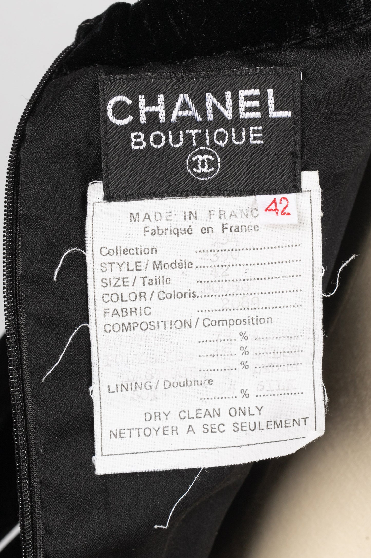 Robe Chanel Automne 1993