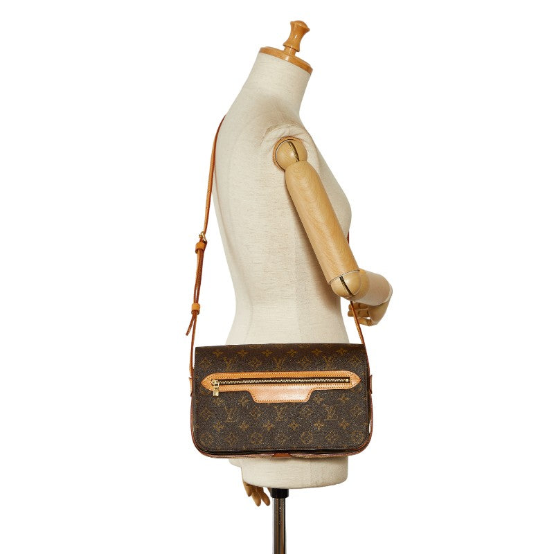 Louis Vuitton Monogram Saint Germain 28 Shoulder Bag M51207 Brown PVC Leather Louis Vuitton
