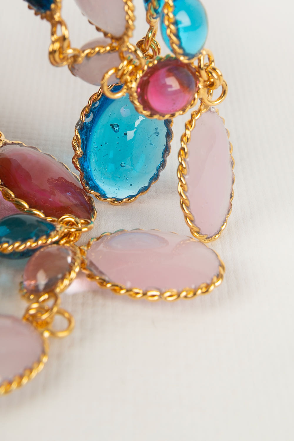 Collier en pâte de verre Augustine