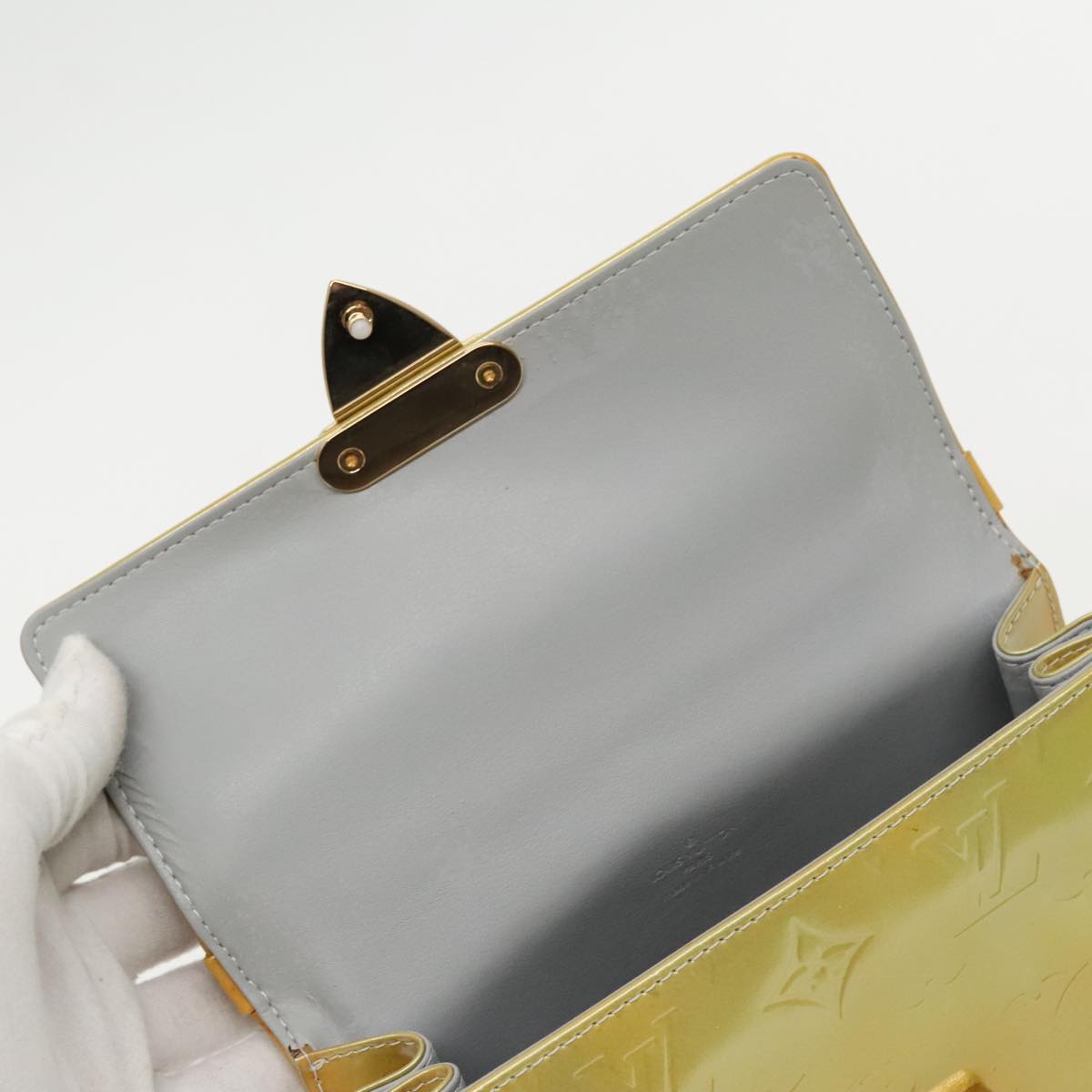 Lockit MM Handbag Lime Patent Leather