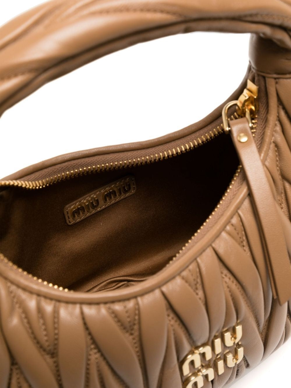 Miu Miu Women Wander Matelassé Hobo Bag