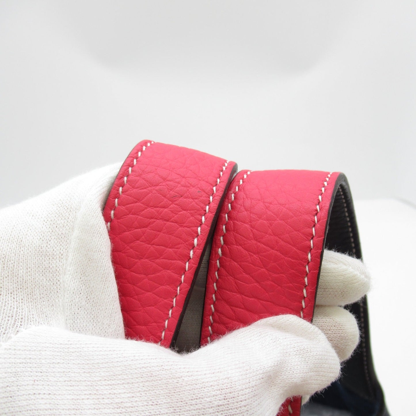 Hermes Picotin Lock MM Blue/Rose Extreme Tote Bag Leather Clemence Pink Rose Extreme