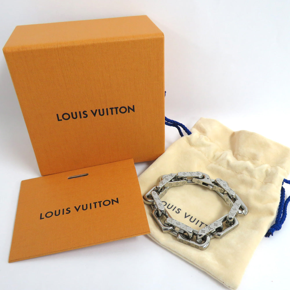 Louis Vuitton Louis Vuitton Chain Bracelet Monogram M00308 M Size Metal Jewelry Accessories
