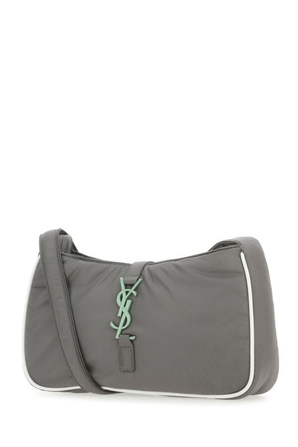 Saint Laurent Man Grey Econyl⮠Le 5 À 7 Shoulder Bag