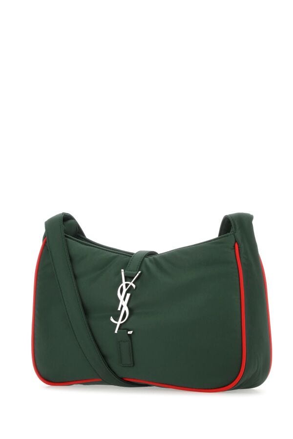 Saint Laurent Man Dark Green Econyl⮠Le 5 À 7 Shoulder Bag