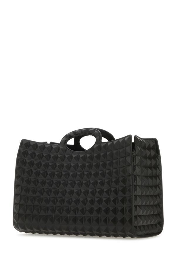 Valentino Garavani Man Black Rubber Le Troisiã¨Me Shopping Bag