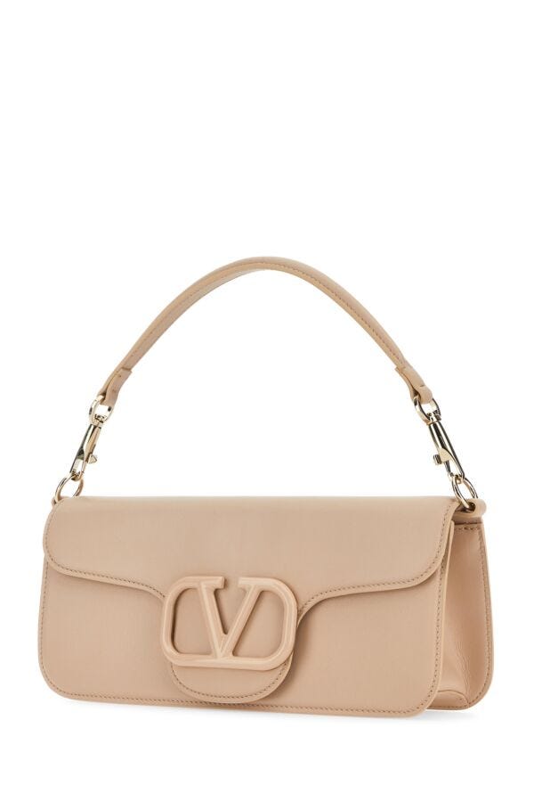 Valentino Garavani Woman Light Pink Leather Locã² Handbag