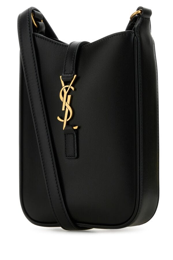 Saint Laurent Woman Black Leather Le 5 à7 Crossbody Bag