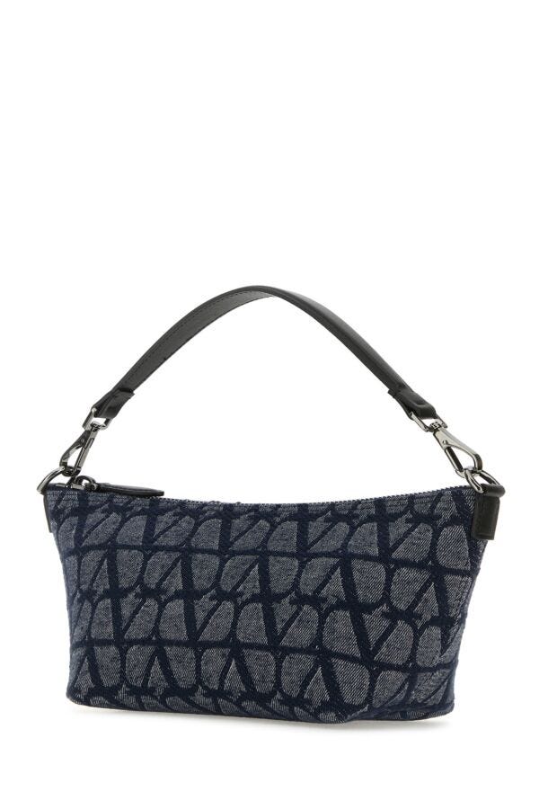 Valentino Garavani Man Blue Toile Iconographe Handbag