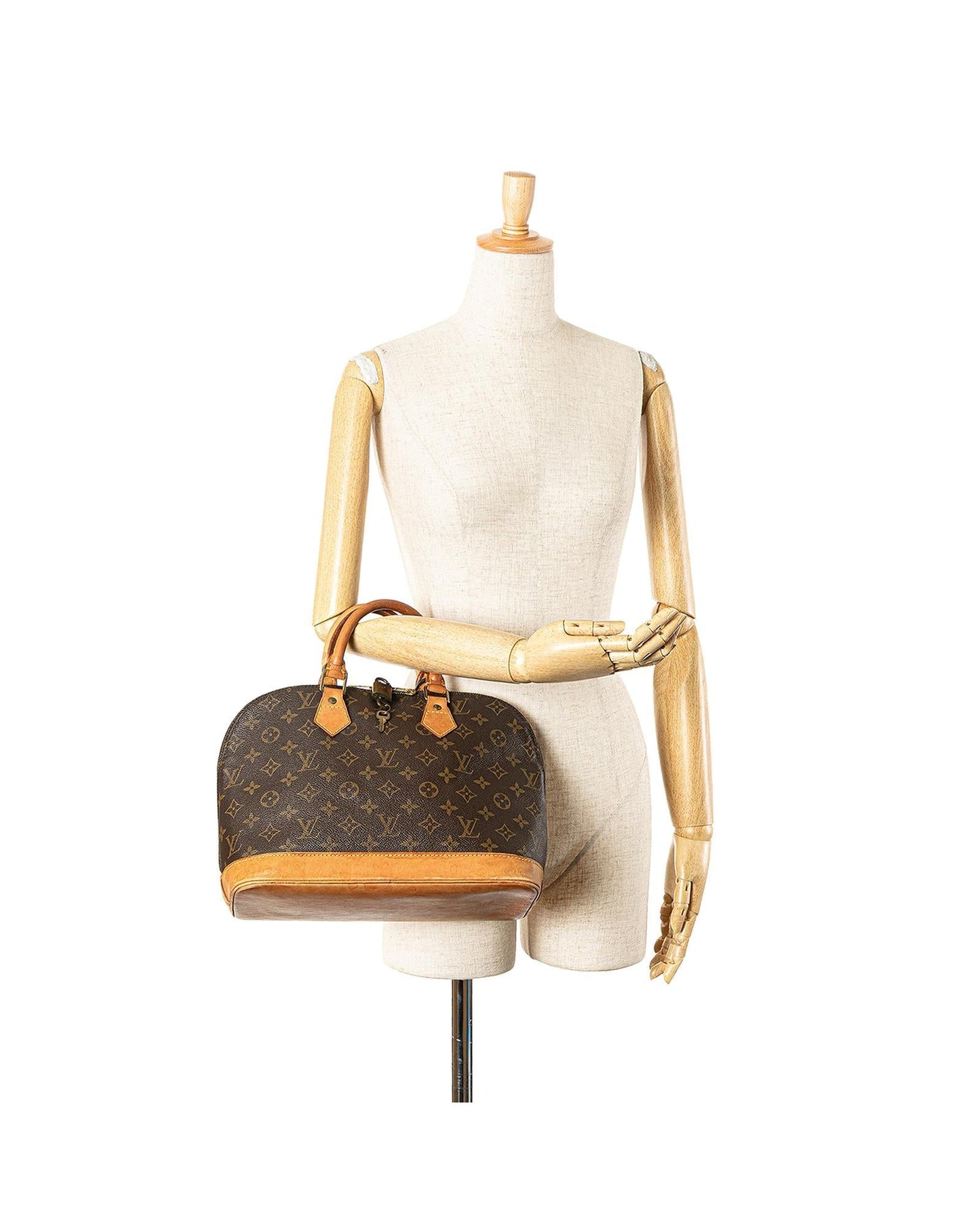 Monogram Canvas Alma PM with Vachetta Leather Handles