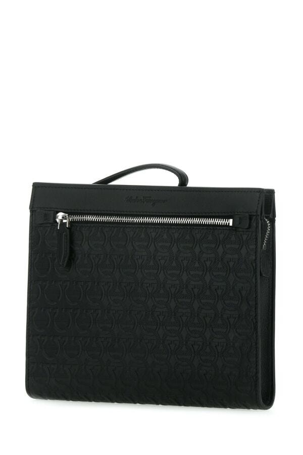 Salvatore Ferragamo Man Borsa A Mano Travel Embos