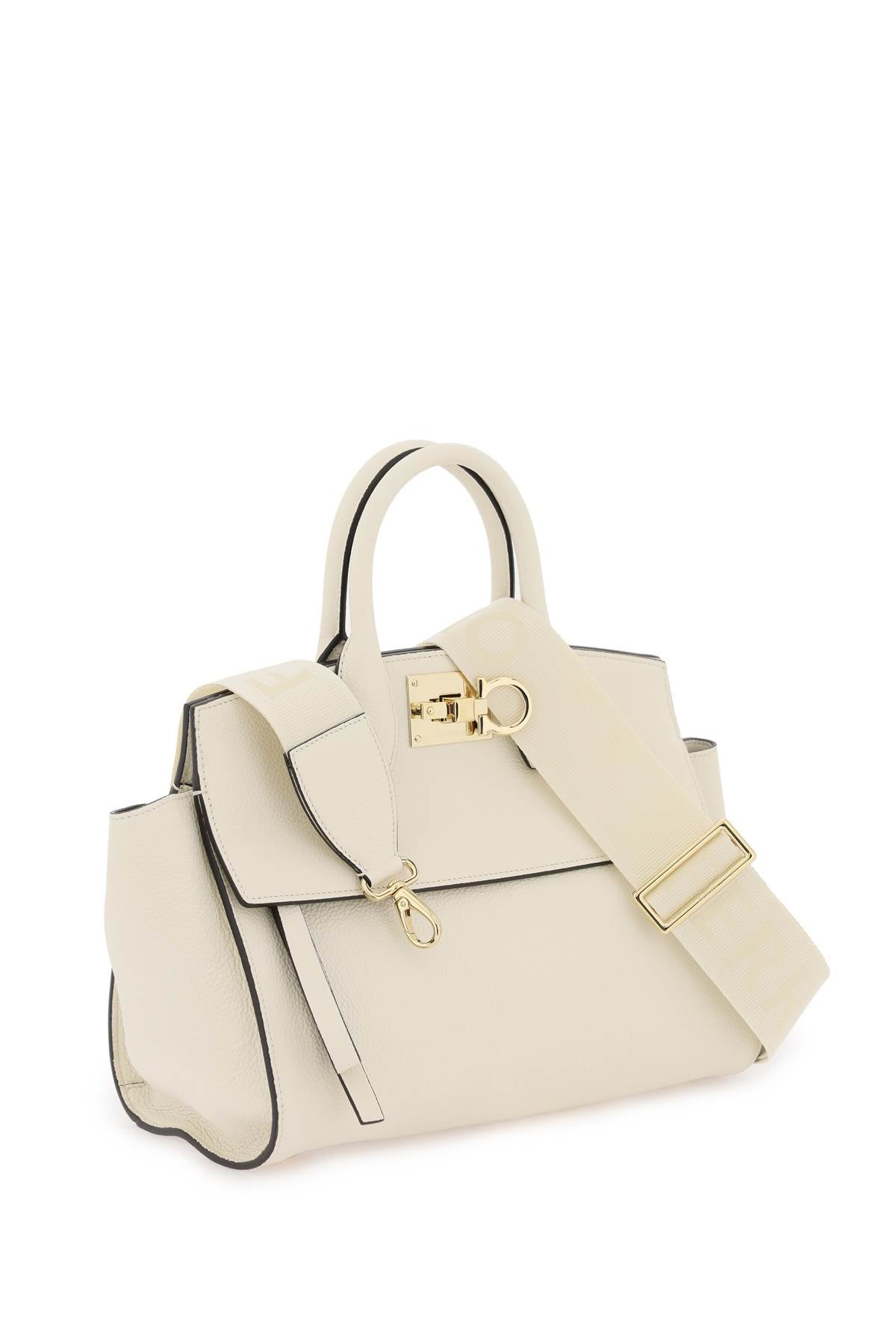 Ferragamo Grained Leather Studio Bag Women