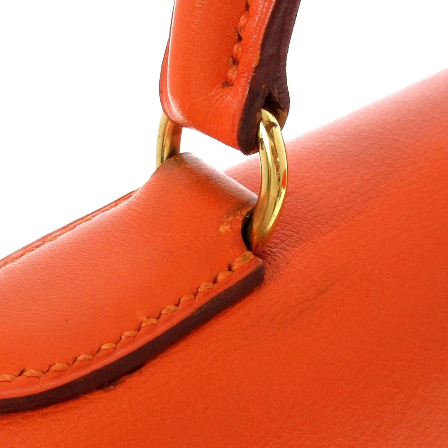 Hermès Kelly Retourne 32 Orange Swift Gold