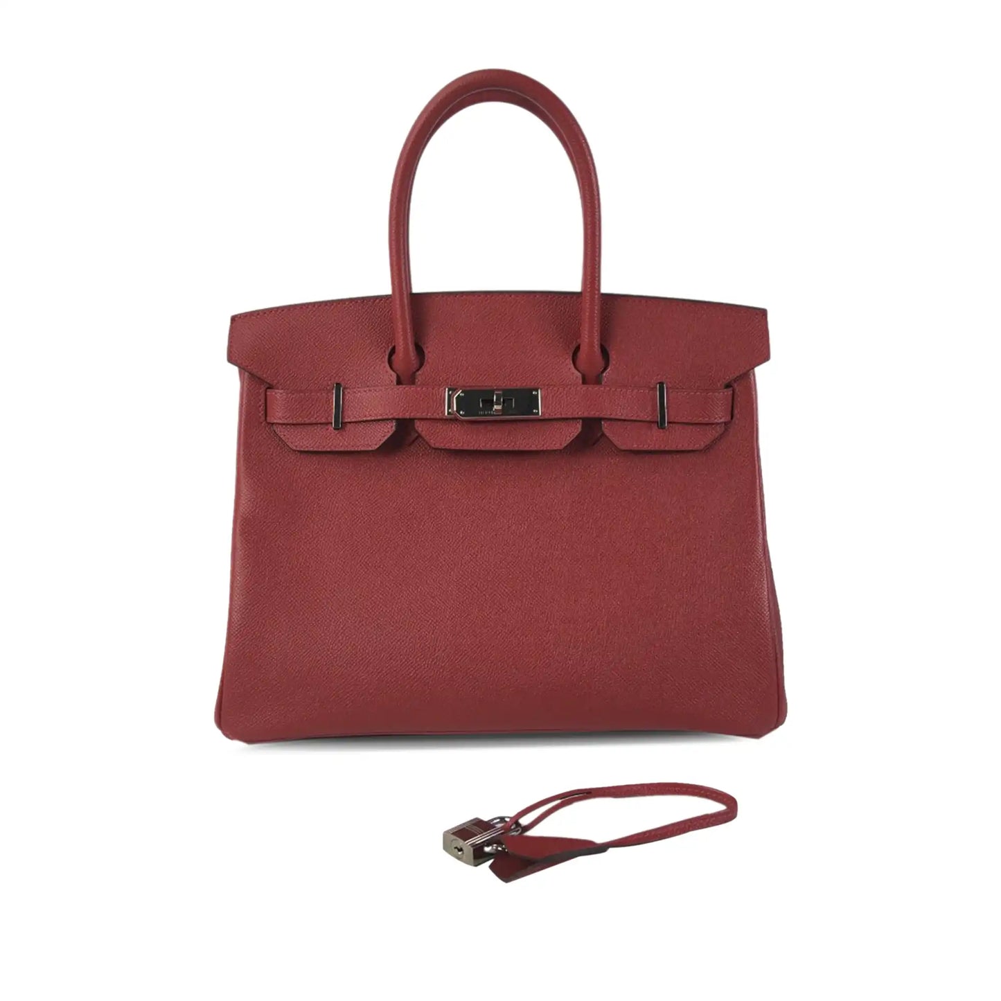 Hermès Birkin Retourne 30 Red Epsom Palladium