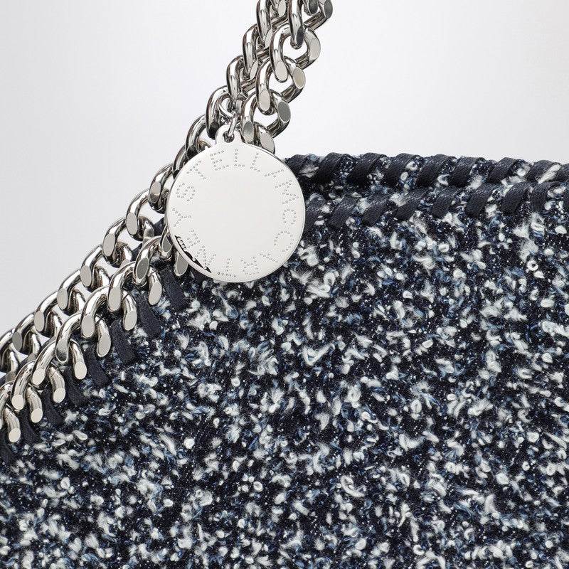 Stella Mccartney Falabella Bouclé Blue Mélange Bag Women