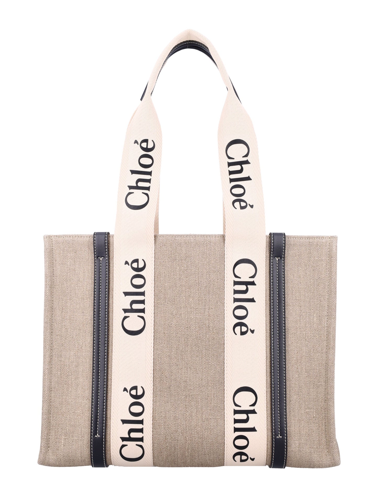 LINEN WOODY TOTE BAG
