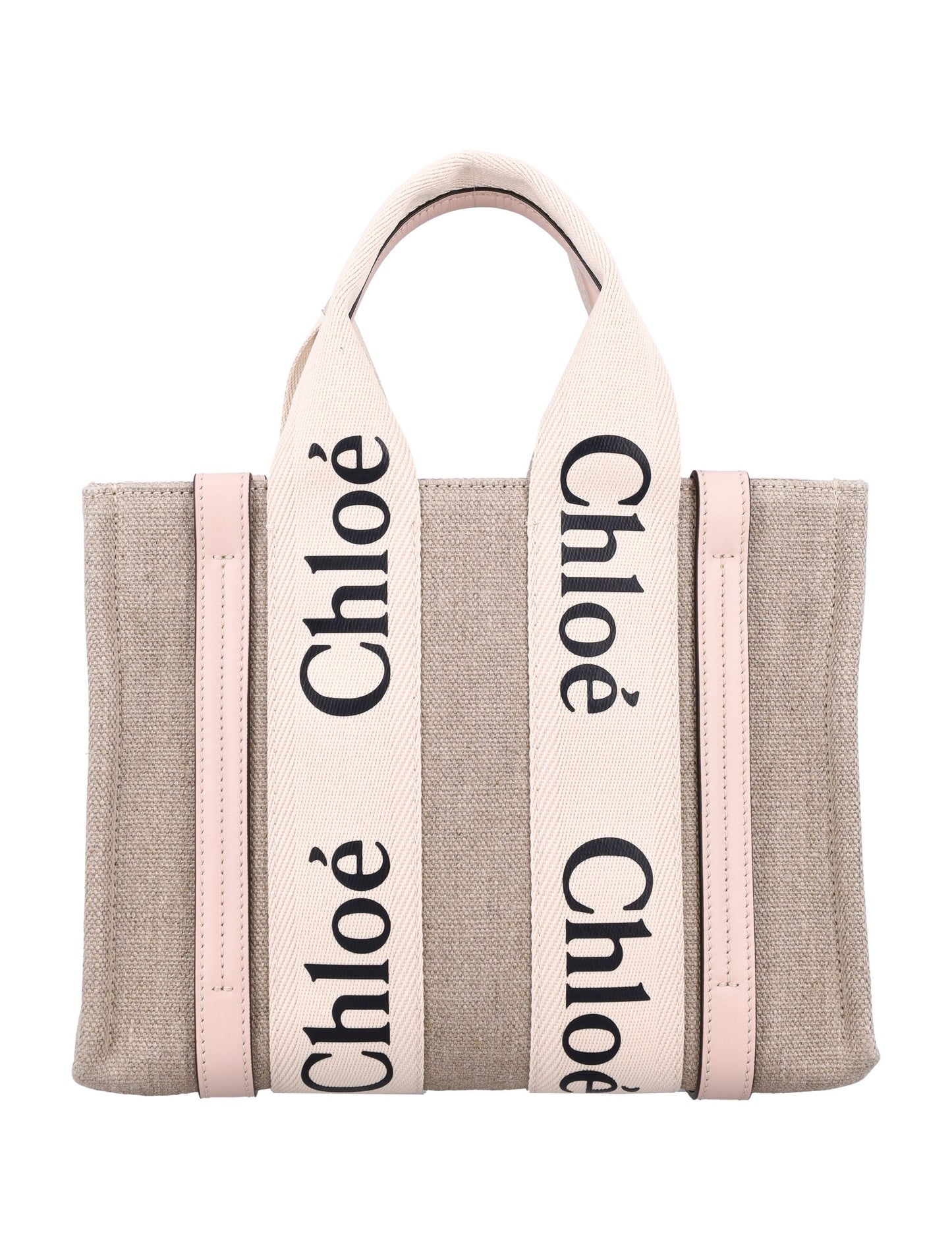 LINEN WOODY MEDIUM TOTE BAG
