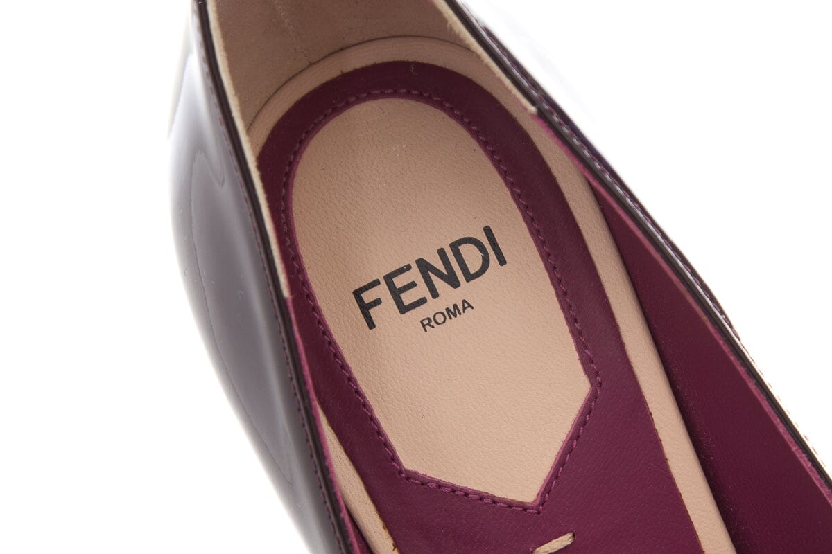 Fendi Burgundy & Magenta Patent Heels SZ 37