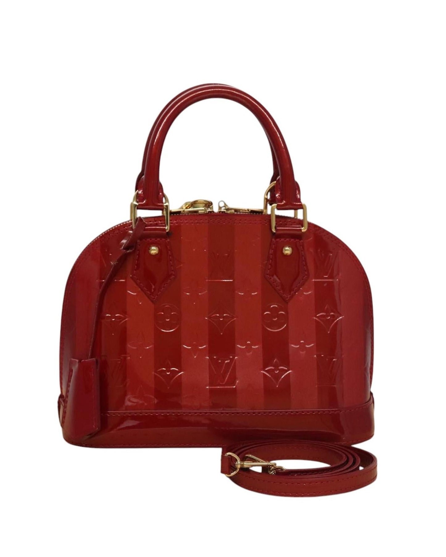 Patent Leather Alma Bag with Dust Bag Padlock Keys Clochette Shoulder Strap