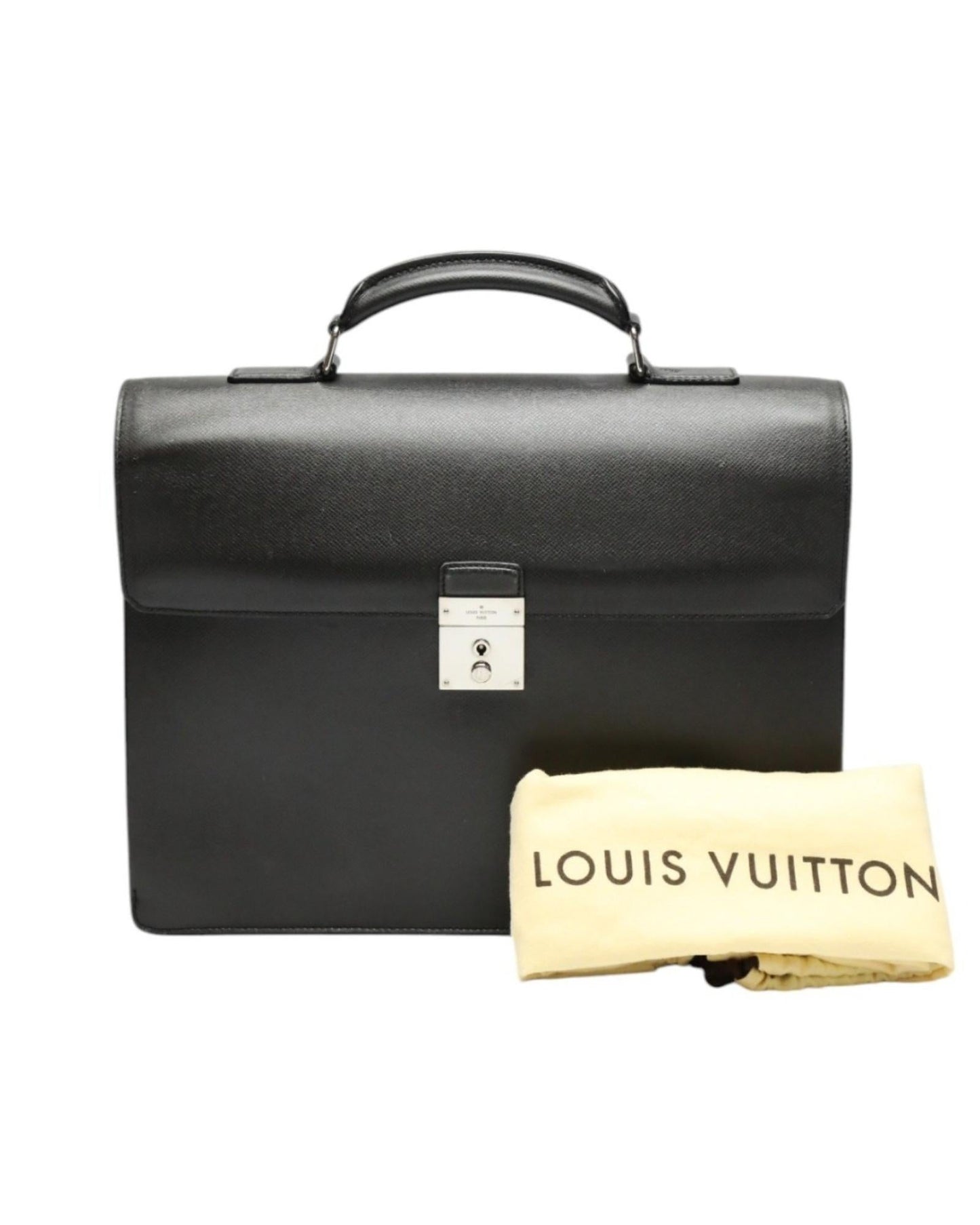 Executive Briefcase Taiga Leather