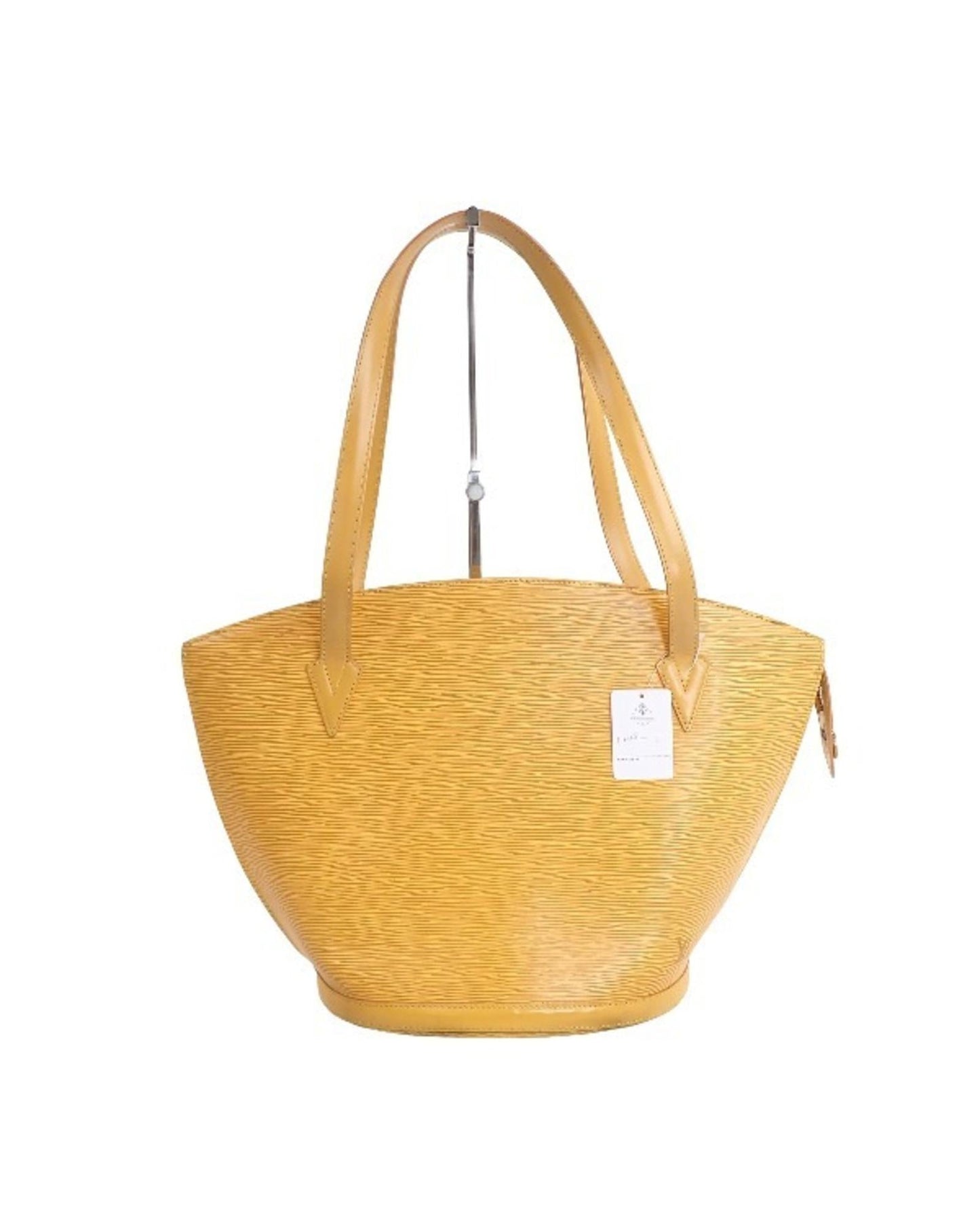 Yellow Leather Tote Bag