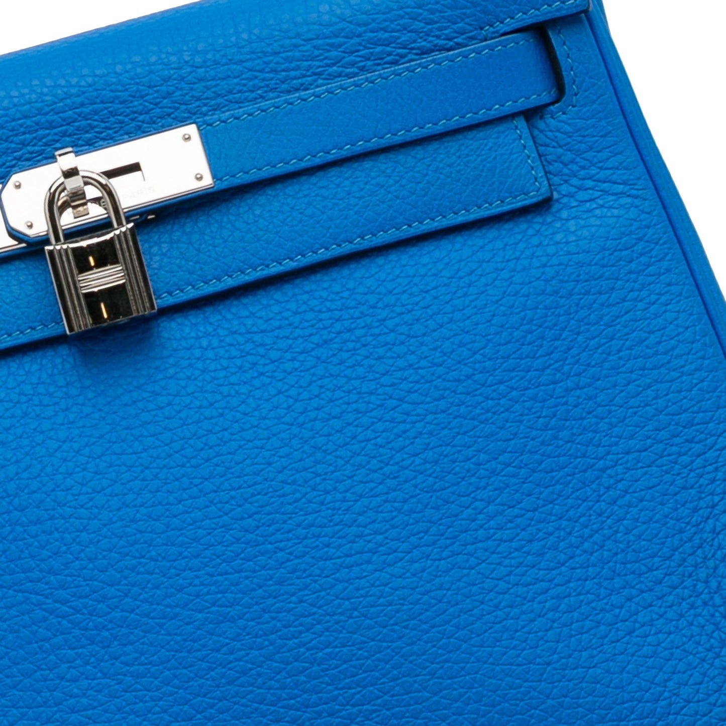 Hermès Kelly Retourne 28 Blue Togo Palladium