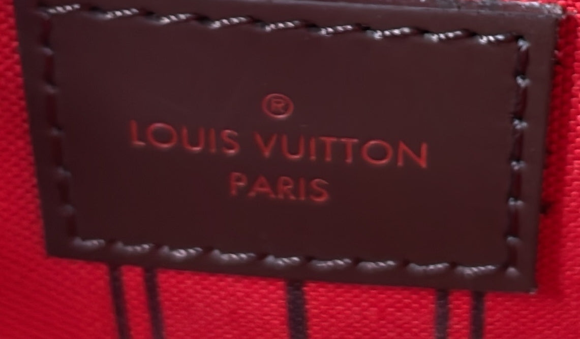 Louis Vuitton Neverfull Pochette Damier Large