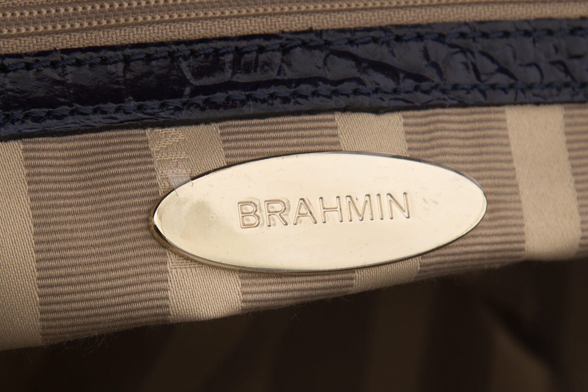 Brahmin Multi-Color Embossed Croc Handbag