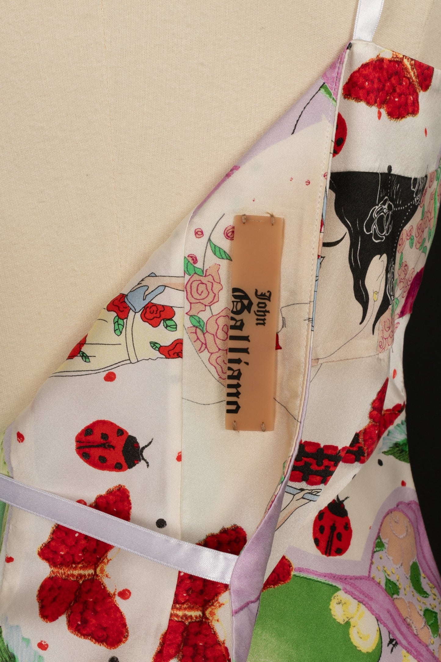 Robe imprimée Galliano