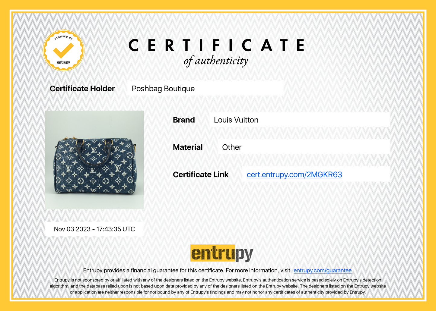 Louis Vuitto Speedy 25 Bandoulière Monogram Jacquard Denim Bag