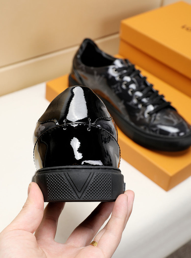 GLM - LUV Low GLMnogram Black Breathable Sneaker