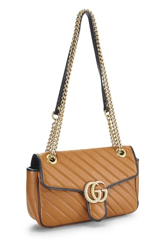 Gucci, Orange Leather Torchon Marmont Shoulder Bag Small, Orange