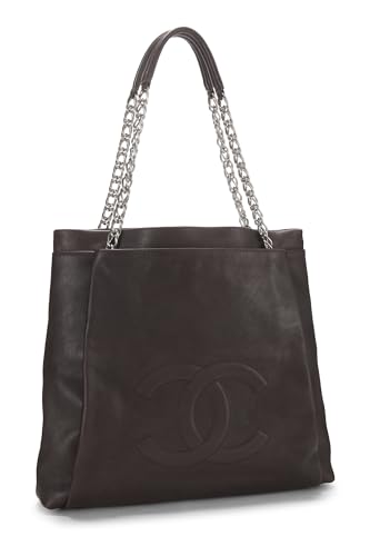 Chanel, Brown Caviar Tuck Tote Medium, Brown