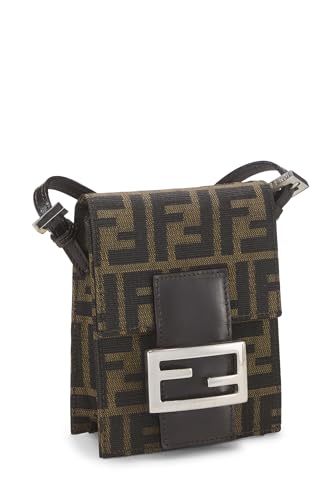 Fendi, Brown Zucca Canvas Dome Crossbody Mini, Brown