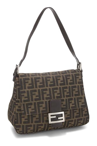 Fendi, Brown Zucca Canvas Mama, Brown