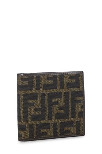 Fendi, Brown Zucca Canvas Bifold Wallet, Brown