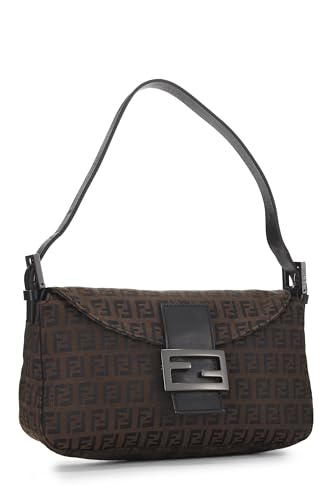 Fendi, Brown Zucchino Shoulder Bag Small, Brown