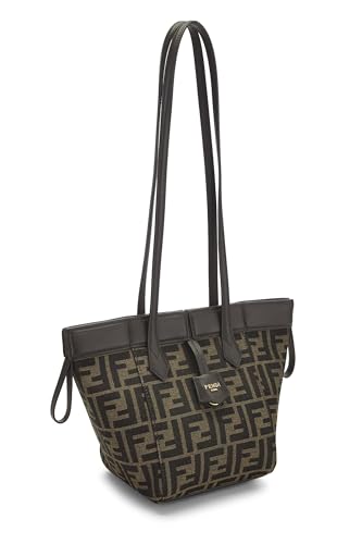Fendi, Brown Zucca Canvas Origami Mini, Brown