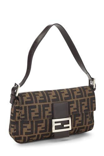 Fendi, Brown Zucca Canvas Baguette, Brown