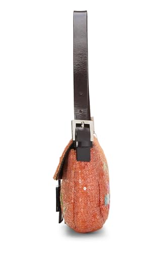 Fendi, Orange Sequin Baguette, Orange