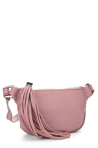 Chanel, Pink Calfskin Crossbody Small, Pink
