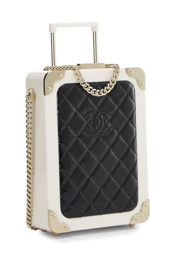 Chanel, Patent Leather & Perspex Evening In The Air 'CC' Trolley Minaudière Chain Clutch, Multi