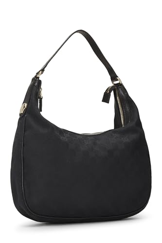Gucci, Black GG Canvas Charmy Hobo, Black