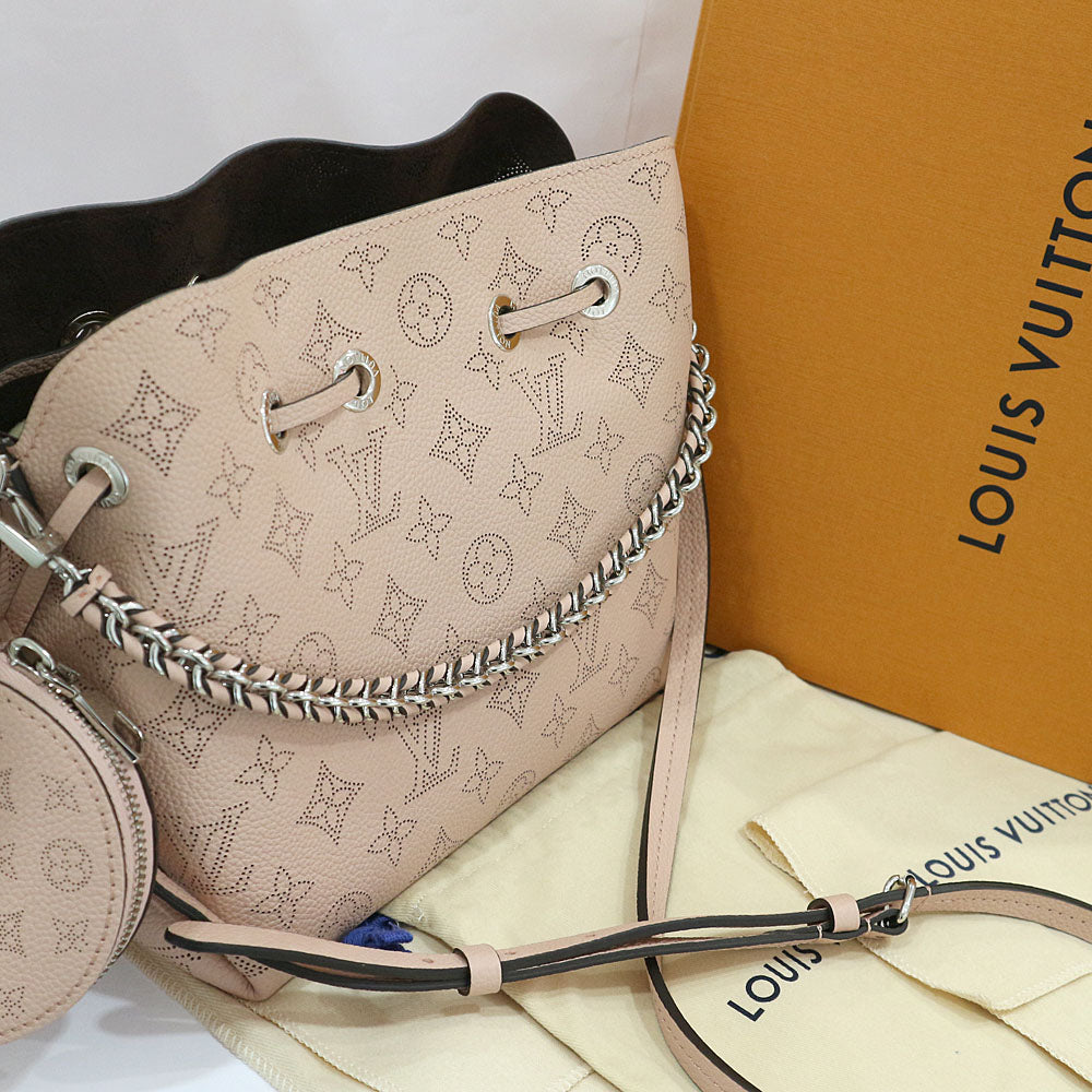 LOUIS VUITTON Louis Vuitton Shoulder Bag Bella M57068/ Monogram Machina Magnolia Pink Color Silver Women External Handmade Bag Box