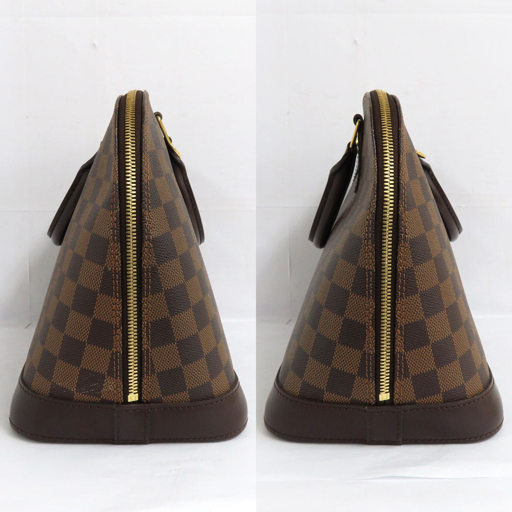 Louis Vuitton Alma N51131 Damier Evene Handbag Brown G Leather